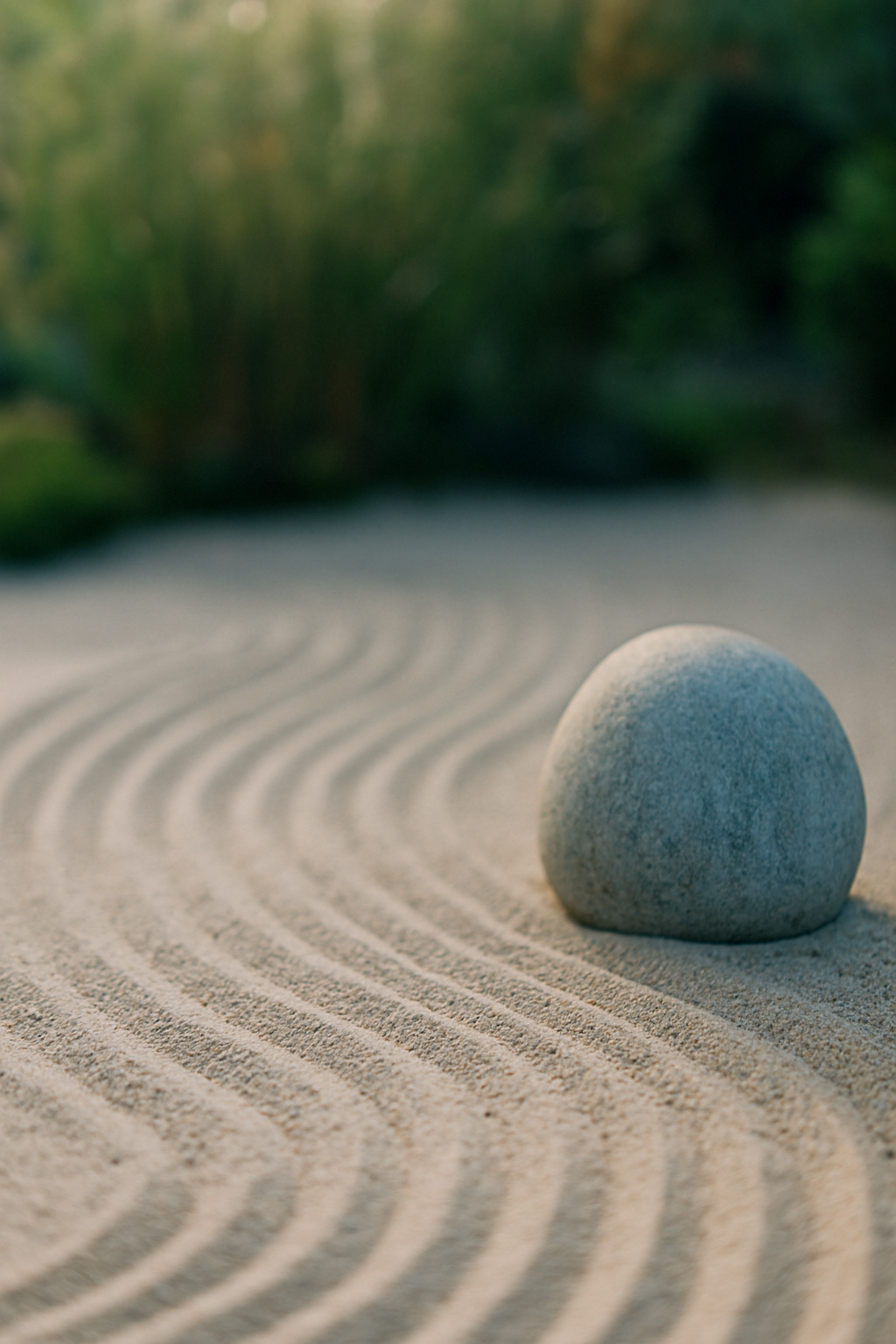 バランスと安定を象徴する自然の風景
