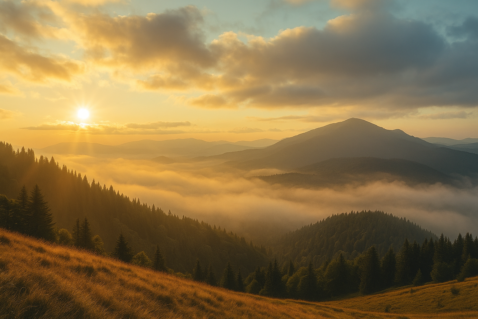 明るい庭の風景