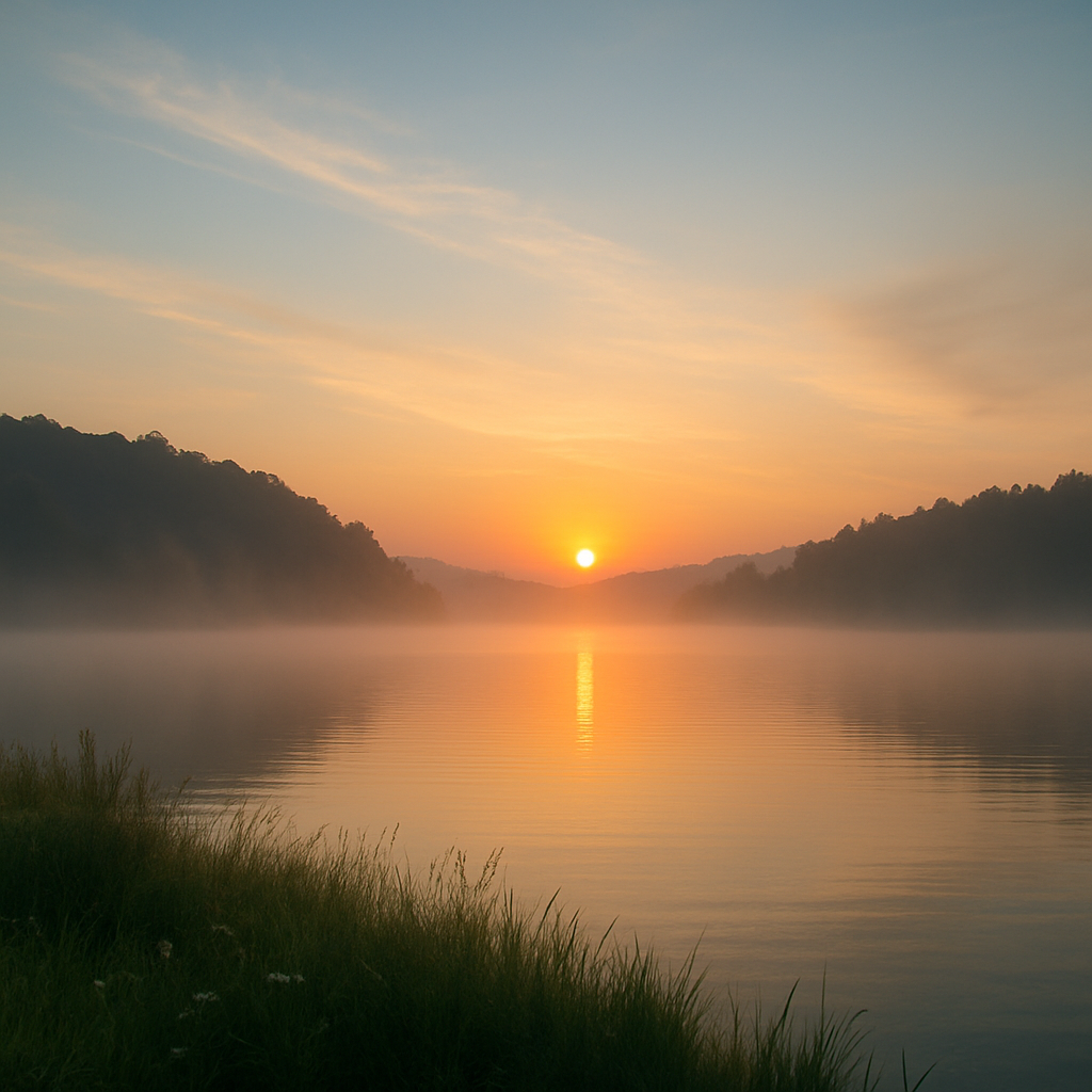 回復と希望を象徴するリラックスした自然の風景